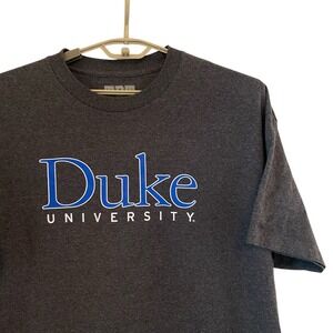 Duke University T-Shirt TRT Classics Graphic Print Tee Crew Gray XXL Blue Devils
